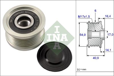 Ģeneratora brīvgaitas mehānisms Schaeffler INA 535 0112 10