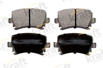 Комплект тормозных колодок, дисковый тормоз KRAFT AUTOMOTIVE 6010090