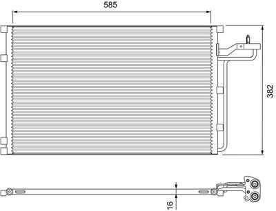 Конденсатор, кондиционер VALEO 814416