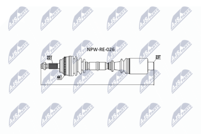 Приводной вал NTY NPW-RE-026
