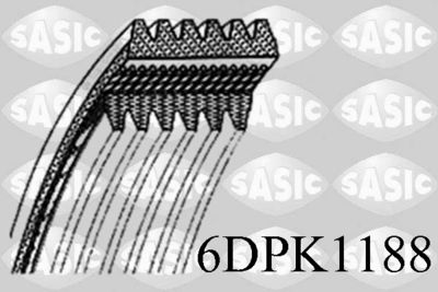 Поликлиновой ремень SASIC 6DPK1188