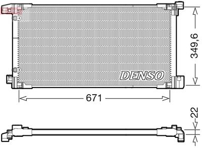 Конденсатор, кондиционер DENSO DCN50114