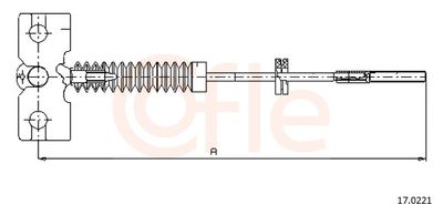 Тросик, cтояночный тормоз COFLE 92.17.0221