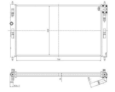 Radiators, Motora dzesēšanas sistēma NRF 550023
