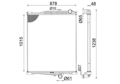 Радиатор, охлаждение двигателя MAHLE CR 2095 000S