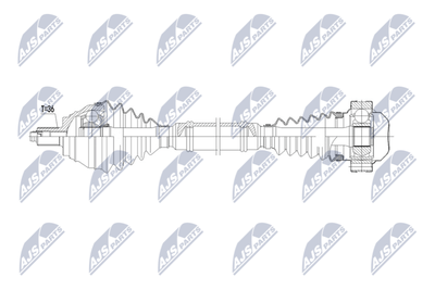 Приводной вал NTY NPW-VW-231