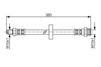Тормозной шланг BOSCH 1 987 481 017