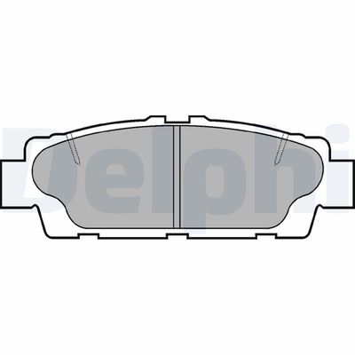 Комплект тормозных колодок, дисковый тормоз DELPHI LP937