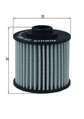Масляный фильтр MAHLE OX 803