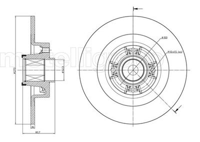 Тормозной диск METELLI 23-0804
