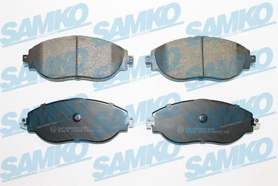 Комплект тормозных колодок, дисковый тормоз SAMKO 5SP2163