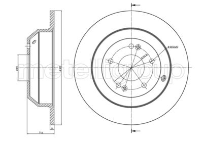 Тормозной диск METELLI 23-1347C