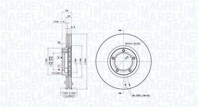 Тормозной диск MAGNETI MARELLI 360406025800