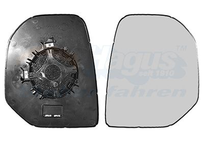 Spoguļstikls, Ārējais atpakaļskata spogulis VAN WEZEL 0905838
