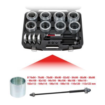 Atdalītāju/noņēmēju komplekts, Lodveida šarnīrs KS TOOLS 700.1810