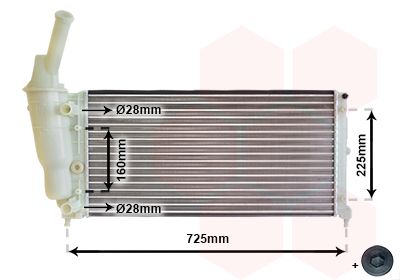 Radiators, Motora dzesēšanas sistēma VAN WEZEL 73002083