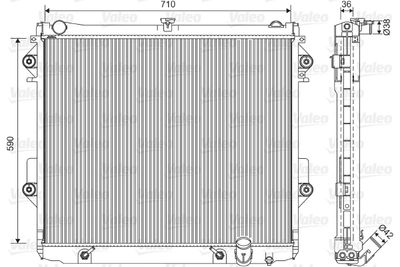 Radiators, Motora dzesēšanas sistēma VALEO 701552