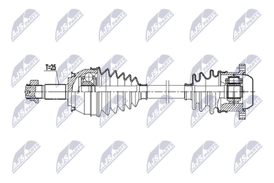 Piedziņas vārpsta NTY NPW-FT-108