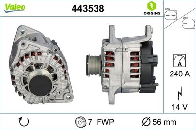 Ģenerators VALEO 443538
