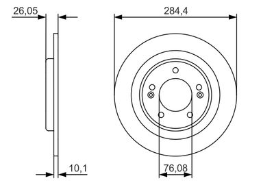 Тормозной диск BOSCH 0986479A15