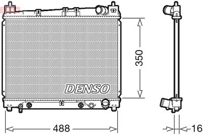 Radiators, Motora dzesēšanas sistēma DENSO DRM50080