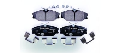 Bremžu uzliku kompl., Disku bremzes HELLA 8DB 355 019-391