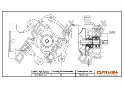 Водяной насос, охлаждение двигателя Dr!ve+ DP2310.10.061