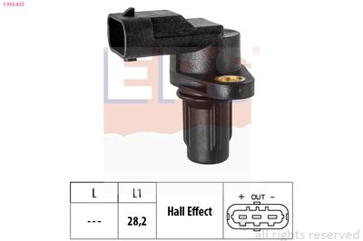 Датчик, положение распределительного вала EPS 1.953.832
