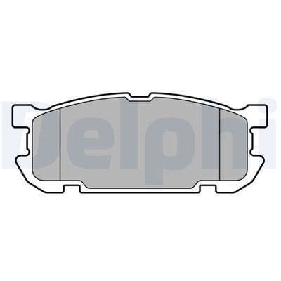 Комплект тормозных колодок, дисковый тормоз DELPHI LP3690