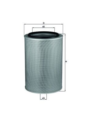 Gaisa filtrs MAHLE LX 674