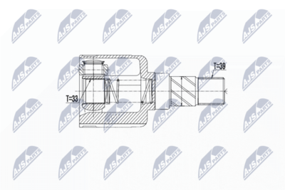 Шарнирный комплект, приводной вал NTY NPW-RE-115