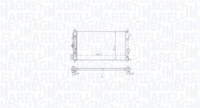 Радиатор, охлаждение двигателя MAGNETI MARELLI 350213213000
