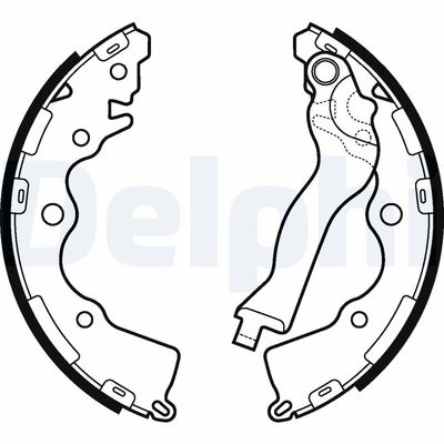 Bremžu loku komplekts DELPHI LS2110