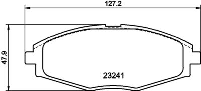 Bremžu uzliku kompl., Disku bremzes HELLA PAGID 8DB 355 017-021