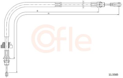 Тросик, cтояночный тормоз COFLE 92.11.5585