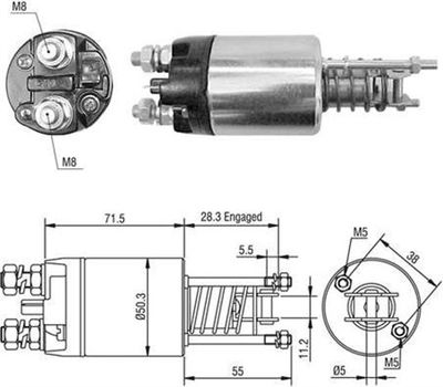 Ievilcējrelejs, Starteris MAGNETI MARELLI 940113050474