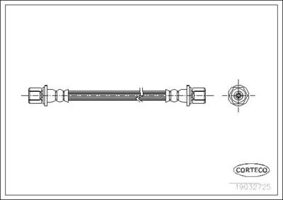 Тормозной шланг CORTECO 19032725