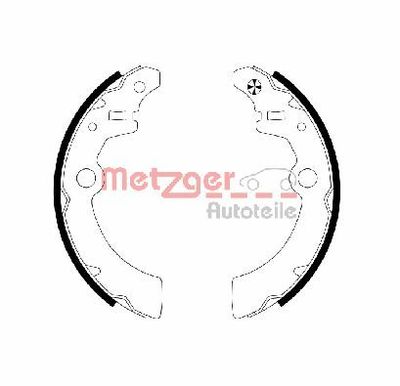 Bremžu loku komplekts METZGER MG 707
