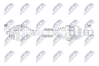 Приводной вал NTY NPW-BM-256