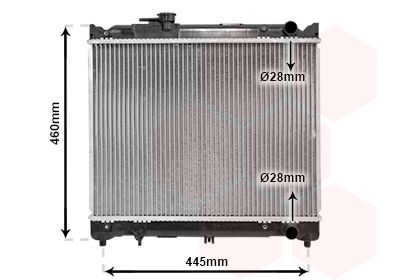 Radiators, Motora dzesēšanas sistēma VAN WEZEL 52002015