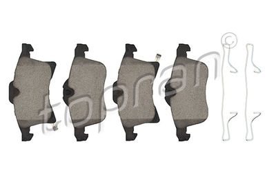 Комплект тормозных колодок, дисковый тормоз TOPRAN 208 504