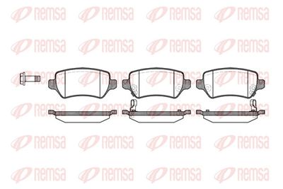 Комплект тормозных колодок, дисковый тормоз REMSA 0957.02