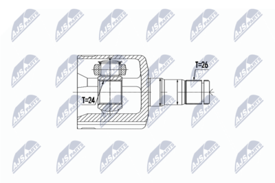 Šarnīru komplekts, Piedziņas vārpsta NTY NPW-VV-087