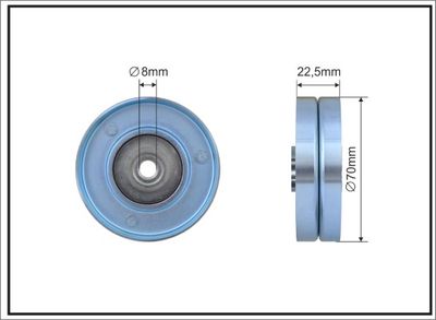 Parazīt-/Vadrullītis, Ķīļrievu siksna CAFFARO 408-98