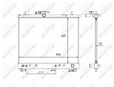 Radiators, Motora dzesēšanas sistēma NRF 58446