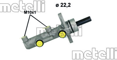 Galvenais bremžu cilindrs METELLI 05-1233