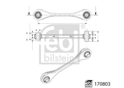 Neatkarīgās balstiekārtas svira, Riteņa piekare FEBI BILSTEIN 170803