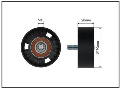 Parazīt-/Vadrullītis, Ķīļrievu siksna CAFFARO 375-99 SC