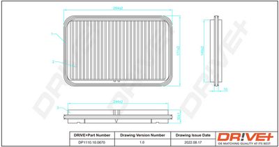 Воздушный фильтр Dr!ve+ DP1110.10.0670