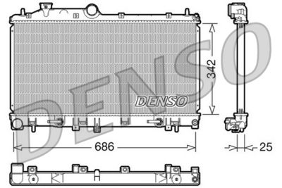 Radiators, Motora dzesēšanas sistēma DENSO DRM36005